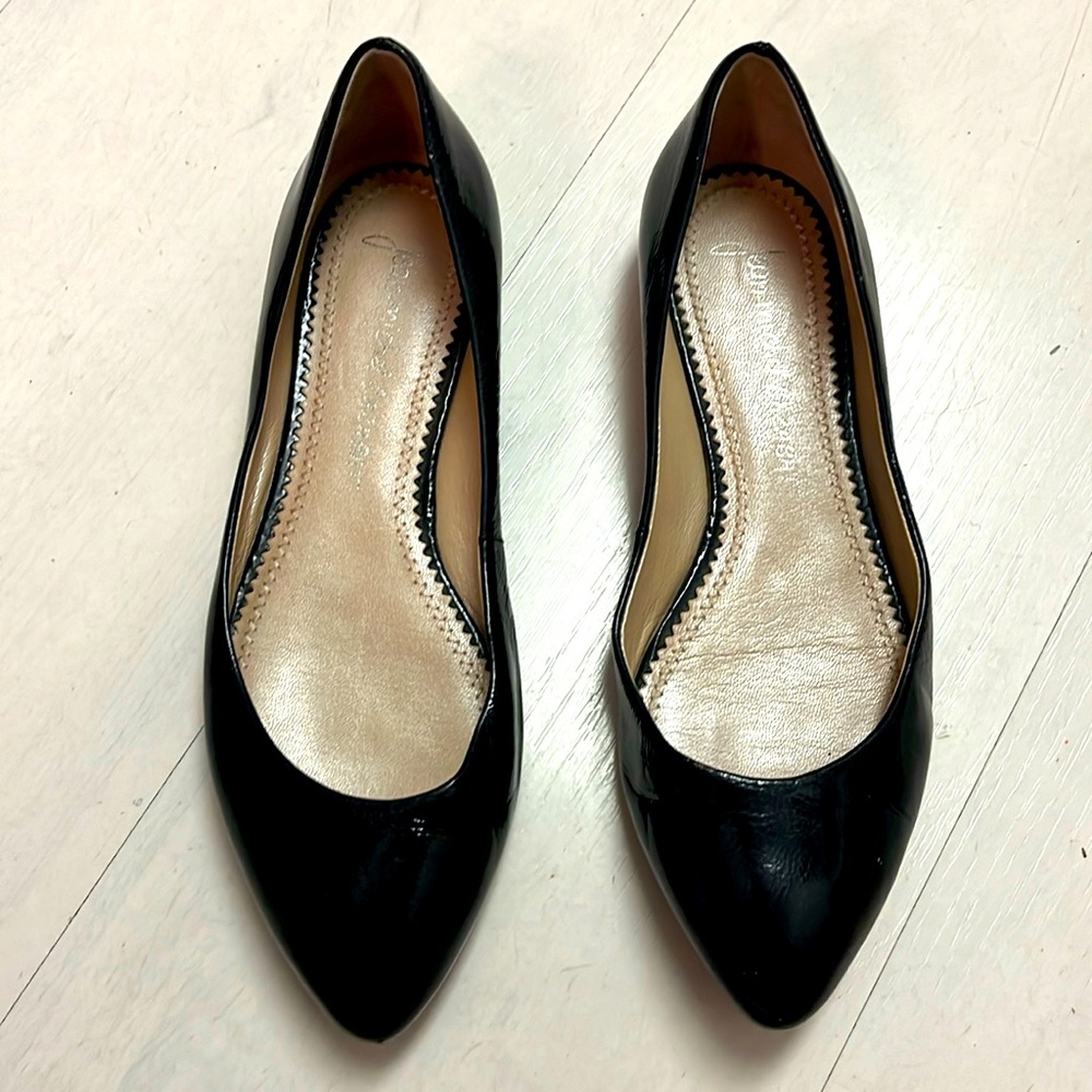 Jean-Michel Cazabat black flats patent leather, size 37.5